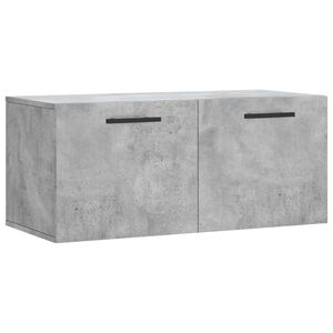 vidaXL Wall Cabinet Concrete Grey 80x36.5x35 cm Engineered Wood
