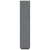 vidaXL Book Cabinet/Room Divider Grey 40x35x167 cm Solid Wood Pine