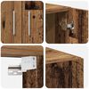vidaXL Storage Cabinet 3 pcs Old Wood