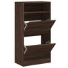 vidaXL Shoe Cabinet Brown Oak 60x34x116 Engineered Wood