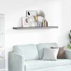 vidaXL Floating Wall Shelf Grey 120x23.5x3.8 cm MDF
