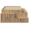 vidaXL Storage Bed Frame Artisan Oak 100 cm Engineered Wood