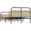 vidaXL Bed Frame Without Mattress 120x200 cm Sonoma Oak Engineered Wood