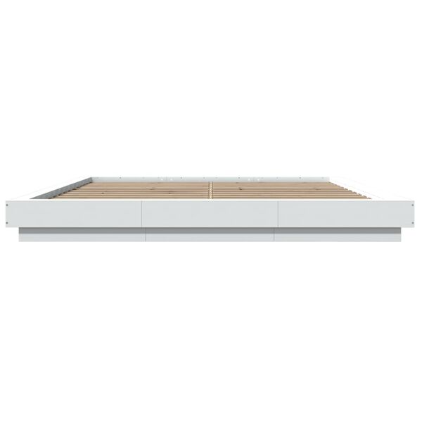 vidaXL Bed Frame without Mattress White 200x200 cm