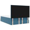 vidaXL Ottoman Bed with Mattresses Dark Blue 140x190cm Velvet