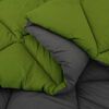 vidaXL Summer Duvet Green and Anthracite 220 x 200 cm Microfiber