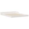 vidaXL Bed Frame White 150 x 200 cm Solid Pine Wood
