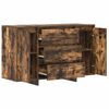 vidaXL Sideboard Smoked Oak 120 x 41 x 75 cm Engineered Wood