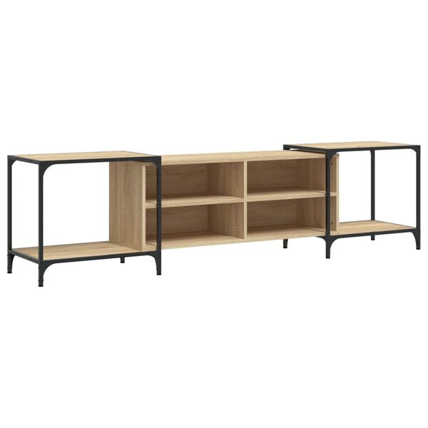 vidaXL TV Cabinet Sonoma Oak 203x37x50 cm Engineered Wood