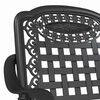 vidaXL Garden Chair 2 pcs Black 55 x 56.5 x 91cm Aluminium