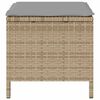 vidaXL Garden Dining Set Beige Poly Rattan