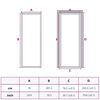 vidaXL Interior Door Slim Golden 76x201.5 cm Tempered Glass and Aluminium