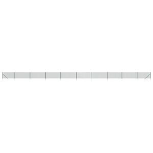 vidaXL Chain Link Fence with Spike Anchors Green 0.8x25 m