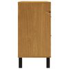 vidaXL Drawer Cabinet FLAM 110x40x80 cm Solid Wood Pine