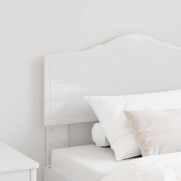 vidaXL Headboard with Headboard Gloss White 75 cm Engineered wood