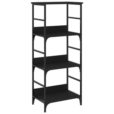 vidaXL Bookshelf Black 50x33x117.5 cm Engineered Wood