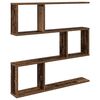 vidaXL Wall Shelf Old Wood 80 x 12 x 79.5 cm Engineered Wood