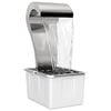 vidaXL Garden Waterfall Stainless Steel 304 54.5 x 34 x 83 cm Silver