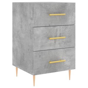 vidaXL Bedside Cabinet Concrete Grey 40x40x66 cm Engineered Wood