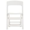 vidaXL Folding Garden Chairs 4 pcs PP White