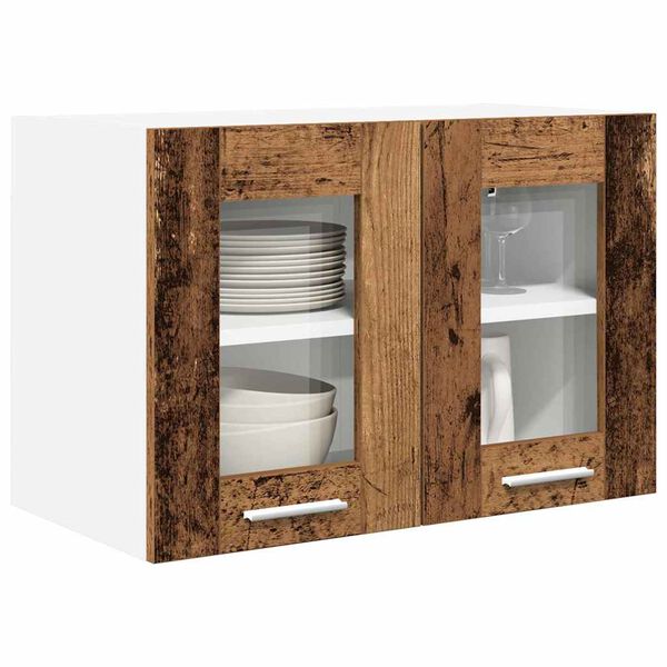vidaXL Hanging Cabinet Old Wood 60 x 31 x 40 cm Engineered Wood