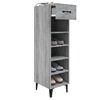 vidaXL Shoe Cabinet Grey Sonoma 30x35x105 cm Engineered Wood
