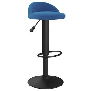 vidaXL Bar Stool Blue Velvet
