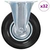 vidaXL 32 pcs Fixed Casters 125 mm