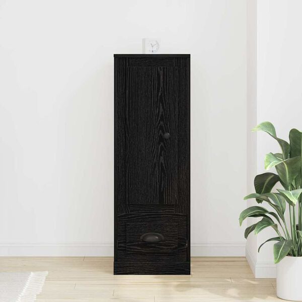 vidaXL Highboard Black Oak 36 x 35.5 x 103.5 cm Engineered Wood