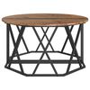vidaXL Coffee Table Old Wood 80 x 80 x 42 cm Engineered Wood and Steel
