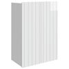 vidaXL Wall-Mounted Cabinet High Gloss White 66 x 34.5 x 92 cm