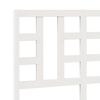 vidaXL Bed Headboard White 126x4x100 cm Solid Wood Pine