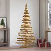 vidaXL Christmas Trees with Stand Brown 180 cm Solid pine wood