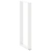 vidaXL Bar Table Legs U-Shaped 2 pcs White 40x(110-111) cm Steel
