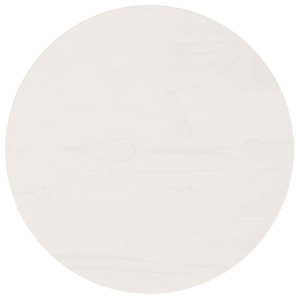 vidaXL Table Top White Ø40x2.5 cm Solid Wood Pine
