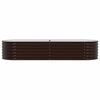 vidaXL Garden Raised Bed Brown 240 x 80 x 44 cm Steel