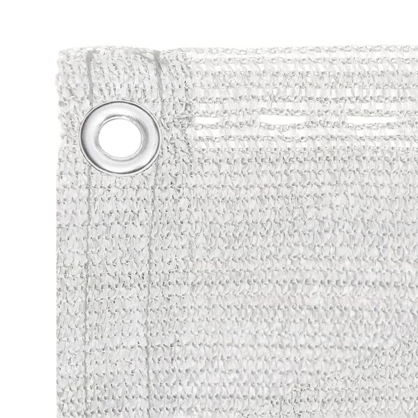 vidaXL Balcony Screen White 75x500 cm HDPE