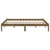 vidaXL Bed Frame without Mattress Honey Brown Solid Wood 200x200 cm