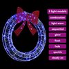 vidaXL Wreath with 80 LEDs Blue 92 x 92 x 9.5 cm Acrylic