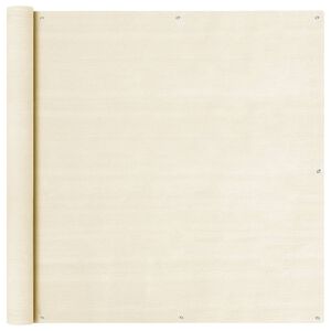 vidaXL Balcony Screen Cream 120x300 cm HDPE