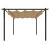 vidaXL Garden Gazebo with Retractable Roof 4x3 m Taupe
