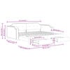 vidaXL Daybed with Trundle&Drawers without Mattress Light Grey 90x190 cm Single