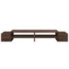 vidaXL Monitor Stand with Storage Brown Oak 100x27x15 cm Engineered Wood