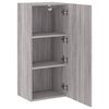 vidaXL TV Wall Cabinet Grey Sonoma 40.5x30x90 cm Engineered Wood