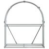 vidaXL Log Holder Light Grey 120x45x140 cm Galvanised Steel