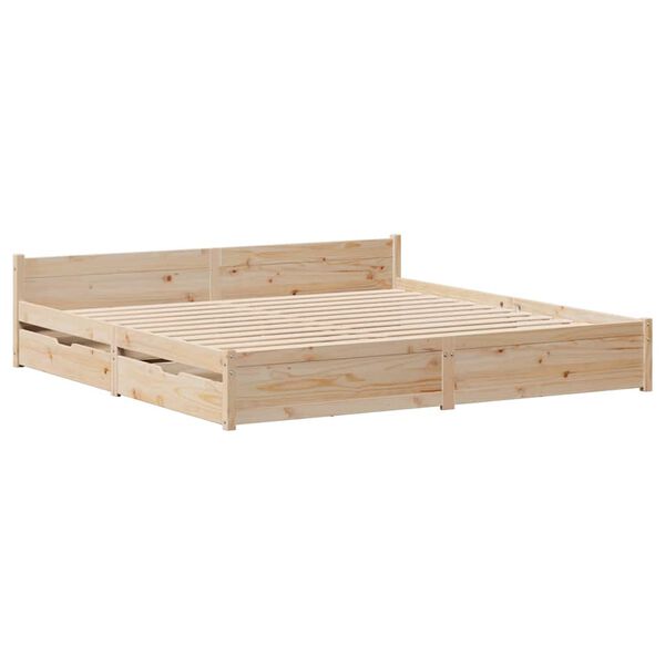vidaXL Bed Frame without Mattress 160x200 cm Solid Wood Pine