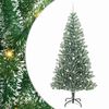 vidaXL Artificial Christmas Tree Snow Flocked with LED Light 240 cm
