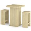 vidaXL 3 Piece Garden Bar Set Impregnated Pinewood
