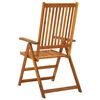 vidaXL Garden Reclining Chairs 3 pcs Solid Acacia Wood