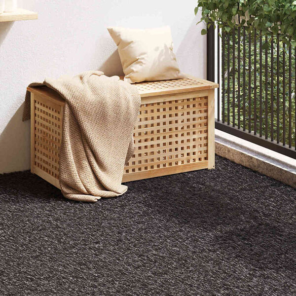vidaXL Artificial Grass Black 1000 x 100 x 3 cm Polypropylene